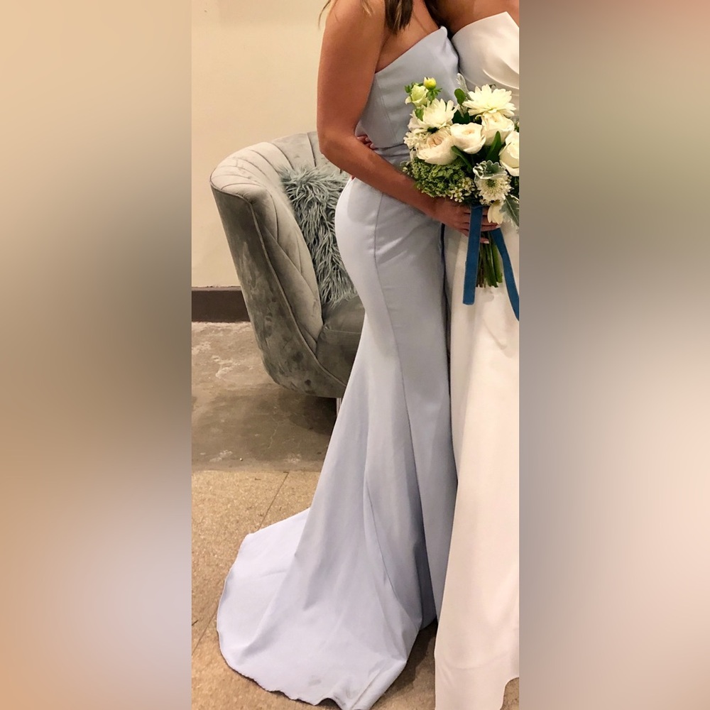 Baby blue bridesmaids dress, Size 2 - Never Altered